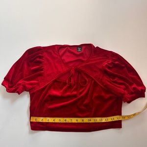 red velvet crop top